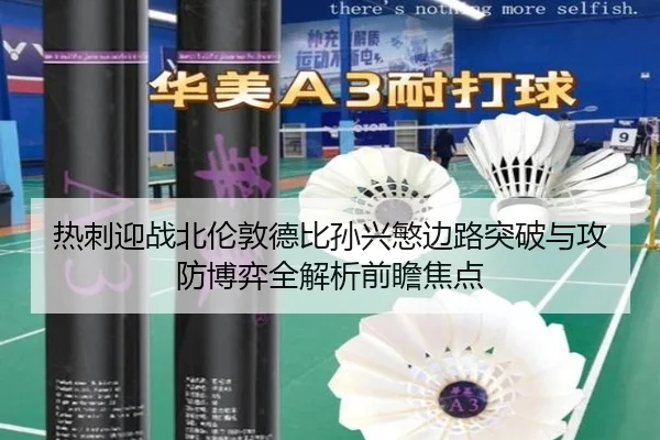 热刺迎战北伦敦德比孙兴慜边路突破与攻防博弈全解析前瞻焦点